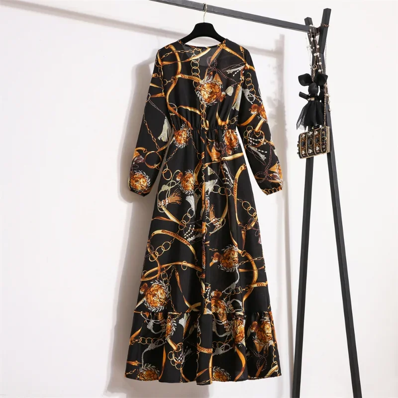 Autumn Spring Chiffon Dress Women Maxi Dresses VestidoesFashion Female Full Sleeve Vintage Printed Floral Casual Long Dresses
Autumn Spring Chiffon Dress Women Maxi Dresses VestidoesFashion Female Full Sleeve Vintage Printed Floral Casual Long Dresses