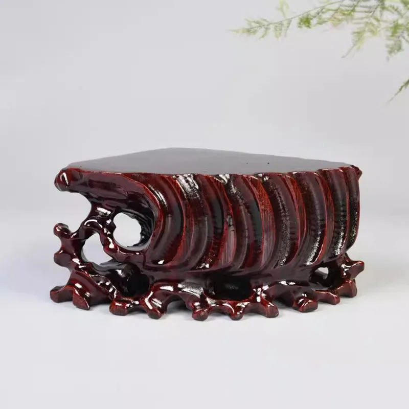 Fan-Shaped Stone Base Solid Wood Carving Ornament Base Wooden Base For Home Decoration
Fan-Shaped Stone Base Solid Wood Carving Ornament Base Wooden Base For Home Decoration