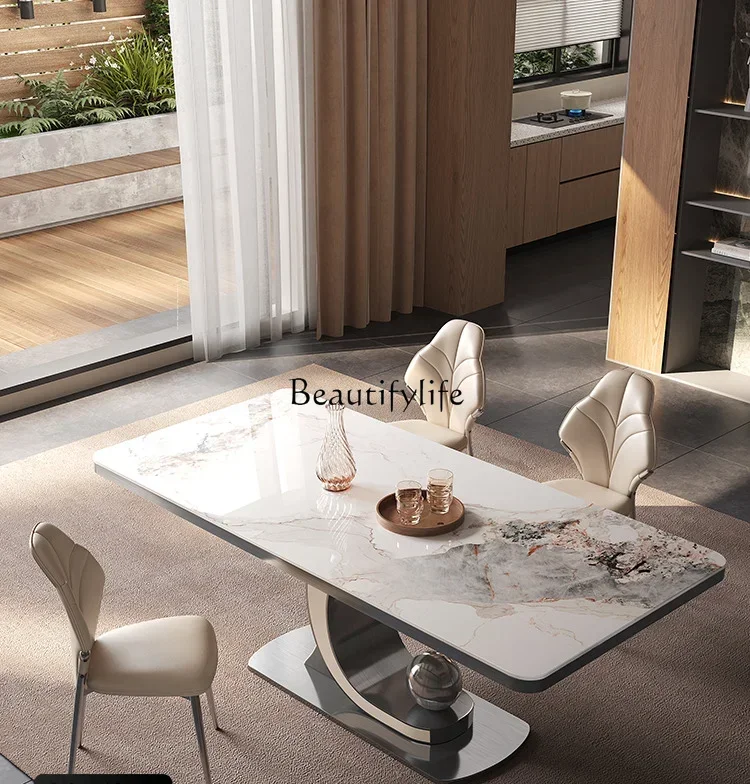 pg46lxItalian Light Luxury Stone Plate Dining Table Household Restaurant High-End Modern Minimalist Dining Tables and Chairs Set
pg46lxItalian Light Luxury Stone Plate Dining Table Household Restaurant High-End Modern Minimalist Dining Tables and Chairs Set