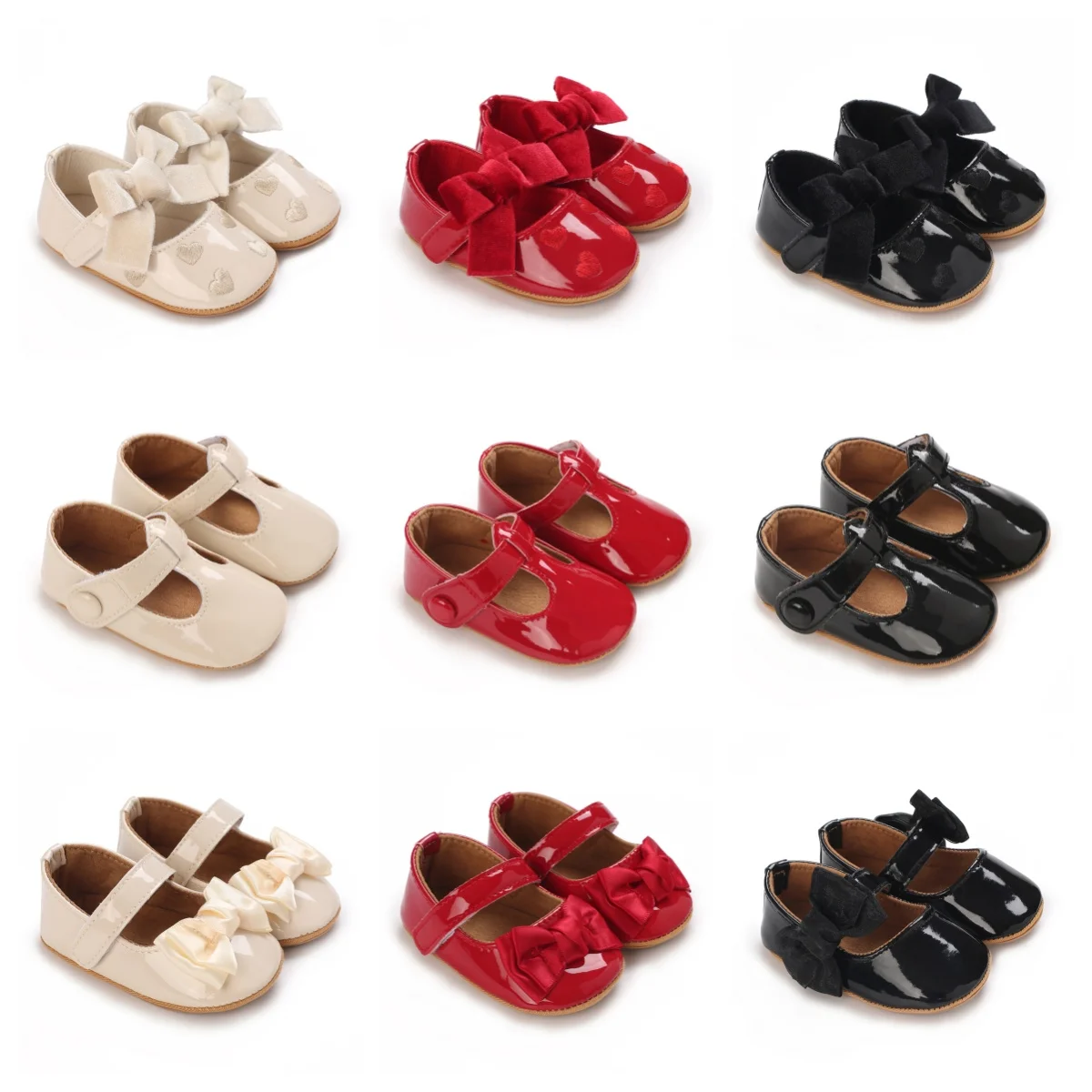 Cute and sweet bow princess shoes for spring and summer, comfortable and breathable for baby girls, suitable for 0-18 months
Cute and sweet bow princess shoes for spring and summer, comfortable and breathable for baby girls, suitable for 0-18 months