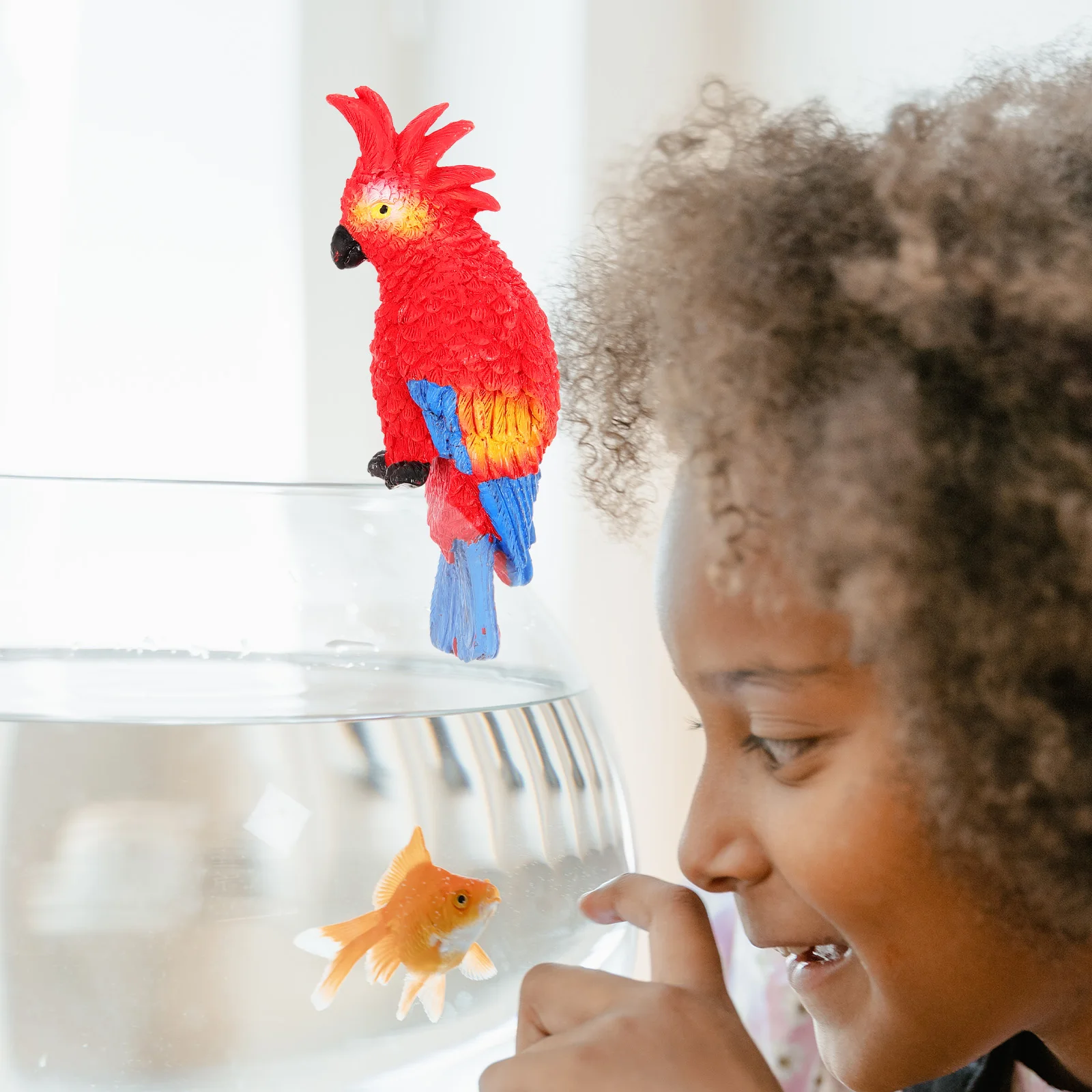 Artificial Parrot Figurines for Fish Tank Aquarium Decoration Resin Crafts Lightweight Stable Red Color Miniature Bird Model Pet
Artificial Parrot Figurines for Fish Tank Aquarium Decoration Resin Crafts Lightweight Stable Red Color Miniature Bird Model Pet