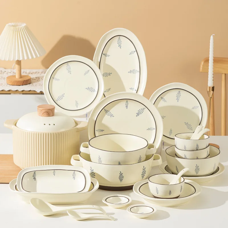 Ceramic tableware plates Vegetable Underglaze color Household rice bowls Dishes and Set Dishes and fish plates
Ceramic tableware plates Vegetable Underglaze color Household rice bowls Dishes and Set Dishes and fish plates