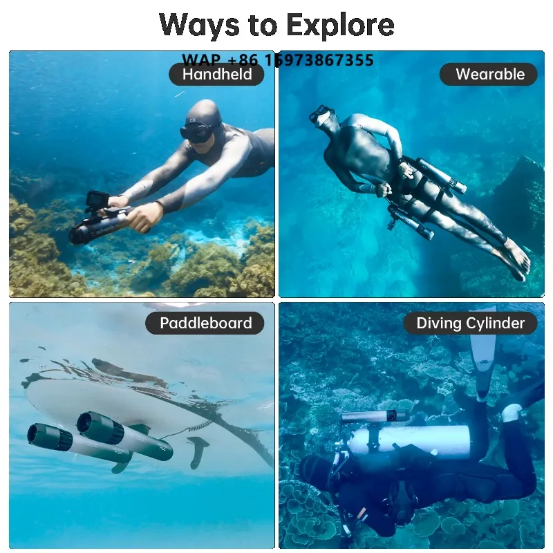 Waydoo Subnado Plus 800W 2.4m/s+ Max Speed Aluminium Alloy Underwater Scooter 1.8KG Lightweight 144Wh Battery Big 56-Minute Run
Waydoo Subnado Plus 800W 2.4m/s+ Max Speed Aluminium Alloy Underwater Scooter 1.8KG Lightweight 144Wh Battery Big 56-Minute Run