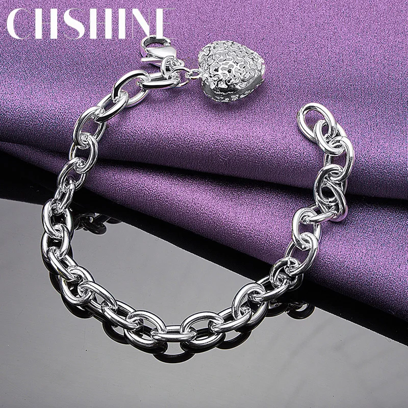 CHSHINE Hot Sale 925 Sterling Silver Hollow Heart Bracelet For Women Wedding Engagement Party Fashion High Quality Jewelry
CHSHINE Hot Sale 925 Sterling Silver Hollow Heart Bracelet For Women Wedding Engagement Party Fashion High Quality Jewelry