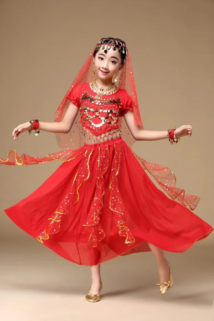4pcs Sets Belly Dance Costume New Child Bollywood Indian Bellydance Kids Girl Children Belly Dancing Costumes Egypt Egyptian
4pcs Sets Belly Dance Costume New Child Bollywood Indian Bellydance Kids Girl Children Belly Dancing Costumes Egypt Egyptian