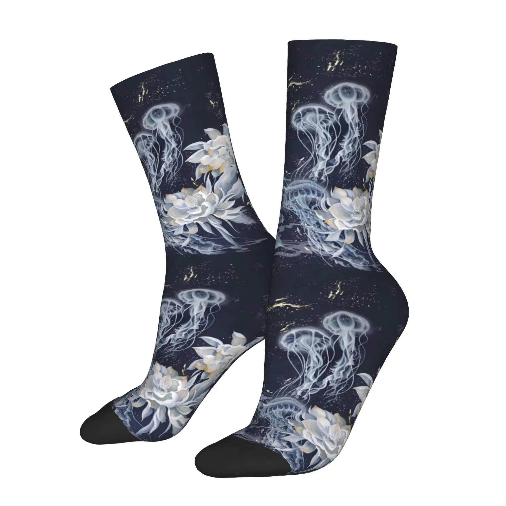 Lotus Jellyfish Sock Printed Man Polyester Fashion Popular
Lotus Jellyfish Sock Printed Man Polyester Fashion Popular
