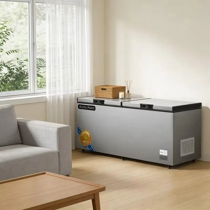 Stainless steel two-door freezer deep type double temperature commercial horizontal smart refrigerator
Stainless steel two-door freezer deep type double temperature commercial horizontal smart refrigerator