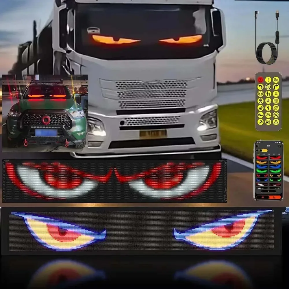Bluetooth APP Controlled Car LED Matrix Panel - Flexible RGB Pixel Display for DIY Truck Signs & Night Lights
Bluetooth APP Controlled Car LED Matrix Panel - Flexible RGB Pixel Display for DIY Truck Signs & Night Lights