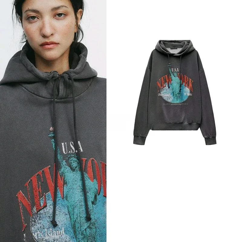 Spring New Arrival Women's Hoodie Long Sve Printed Casual Sweatirt Loose Fit Polyester Comfortable Spring Faion 008555
Spring New Arrival Women's Hoodie Long Sve Printed Casual Sweatirt Loose Fit Polyester Comfortable Spring Faion 008555