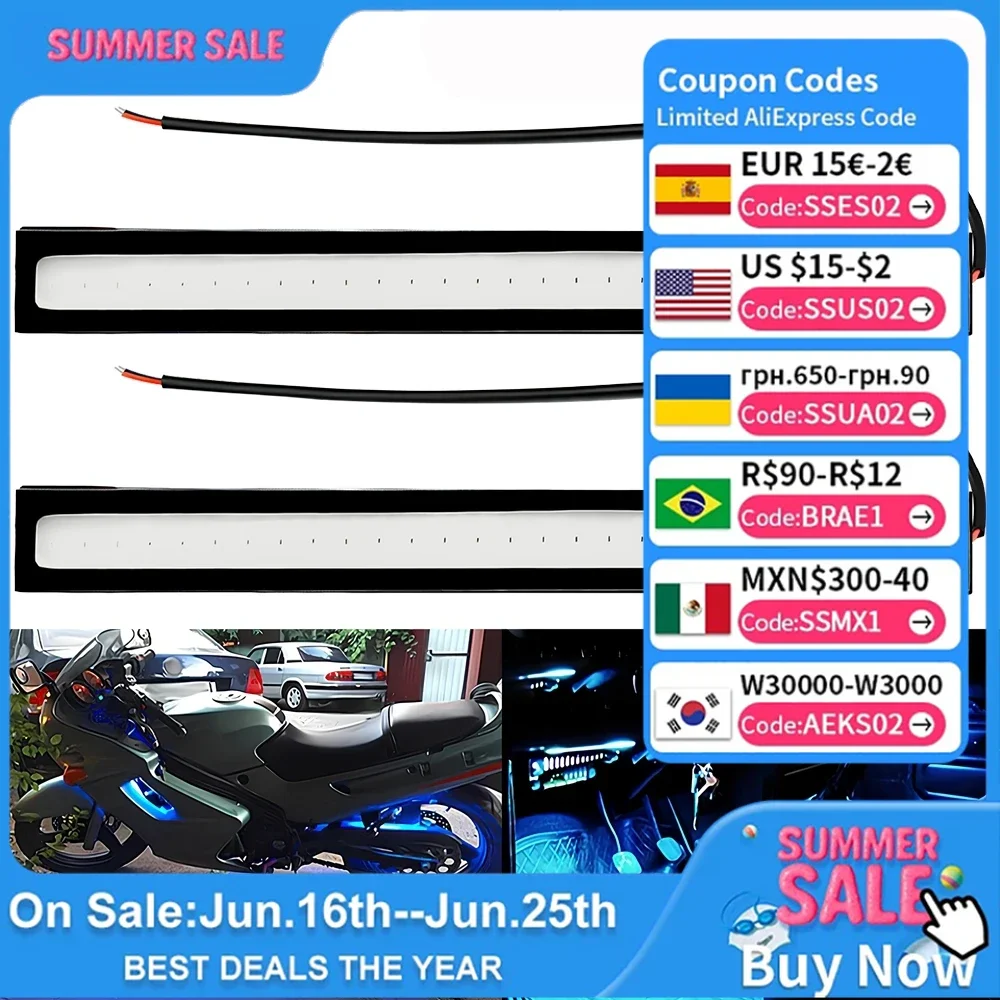 2PCS Auto LED Daytime Running Light Fog Lamps Day Driving Bulb 14CM COB Car Turn Signal Dome Lamp Lighting Universal Multicolor
2PCS Auto LED Daytime Running Light Fog Lamps Day Driving Bulb 14CM COB Car Turn Signal Dome Lamp Lighting Universal Multicolor