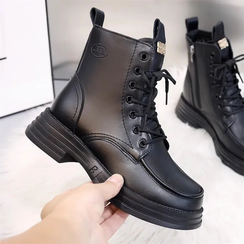 Boots for Women 2024 new comfortable all-in-one booster single boots plus fleece warm, non-slip and waterproof black ankle boots
Boots for Women 2024 new comfortable all-in-one booster single boots plus fleece warm, non-slip and waterproof black ankle boots