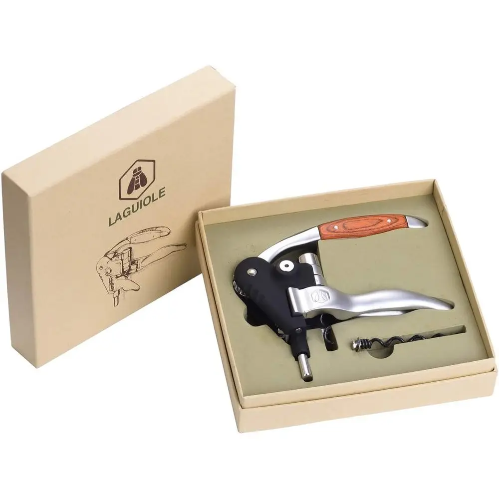 Stainless Steel & Wooden Wrench Corkscrew
Stainless Steel & Wooden Wrench Corkscrew