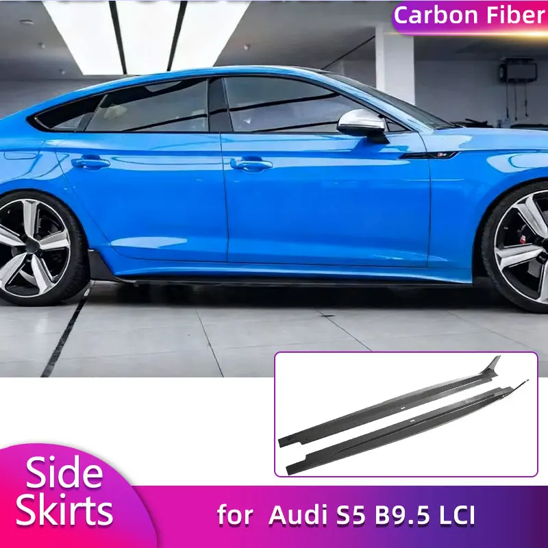 Full Carbon Fiber Side Skirts Extensions for Audi S5 B9.5 LCI Sedan 2020-2023 Car Racing Side Bumper Apron Lip Skirt Body Kits
Full Carbon Fiber Side Skirts Extensions for Audi S5 B9.5 LCI Sedan 2020-2023 Car Racing Side Bumper Apron Lip Skirt Body Kits