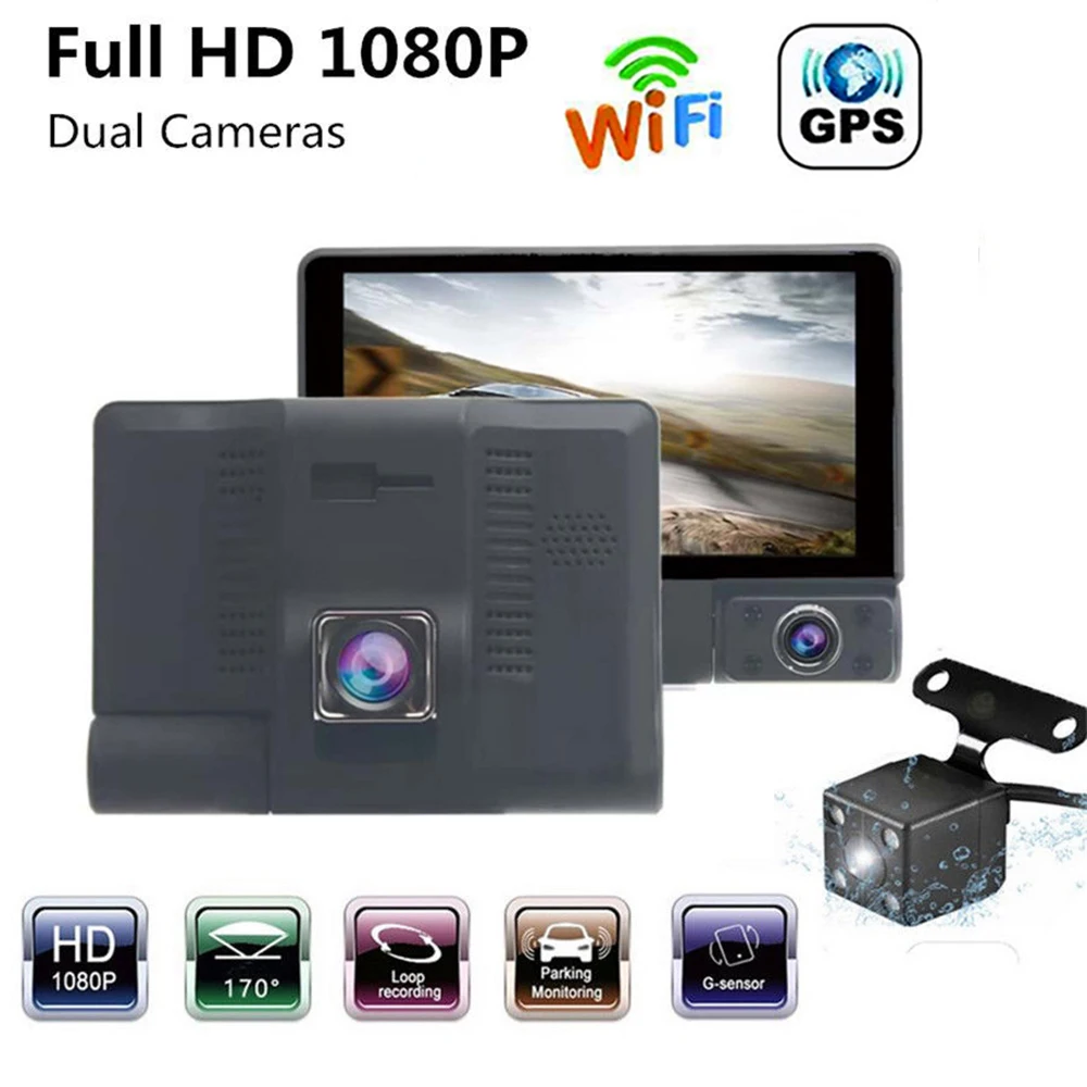 Car DVR WiFi GPS Dash Cam Full HD 1080P Rear View Car Camera Drive Video Recorder Auto Dashcam Black Box GPS Car Accessories
Car DVR WiFi GPS Dash Cam Full HD 1080P Rear View Car Camera Drive Video Recorder Auto Dashcam Black Box GPS Car Accessories