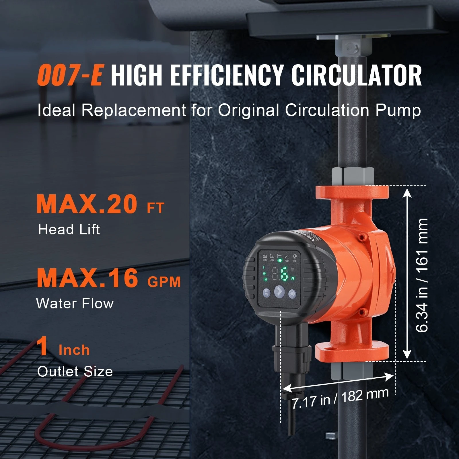 007E-2F2 High Efficiency Circulation Pump 110V 42W EMC Circulator Pump
007E-2F2 High Efficiency Circulation Pump 110V 42W EMC Circulator Pump