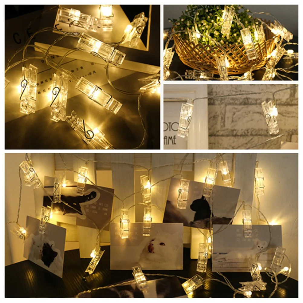 1 pc Photo Wall Decorative Lights Led String Light Wall Hanging Night Effect Flexible Plastic Clips Light String Room
1 pc Photo Wall Decorative Lights Led String Light Wall Hanging Night Effect Flexible Plastic Clips Light String Room