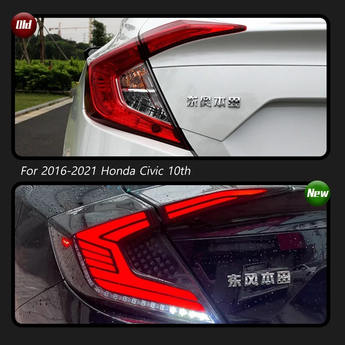 TYPY Новый светодиодный задний фонарь, обновленный, модифицированный для Honda Civic 10th задних фонарей 2016-2021, динамический сигнальный задний фонарь, автоаксессуары
TYPY Новый светодиодный задний фонарь, обновленный, модифицированный для Honda Civic 10th задних фонарей 2016-2021, динамический сигнальный задний фонарь, автоаксессуары