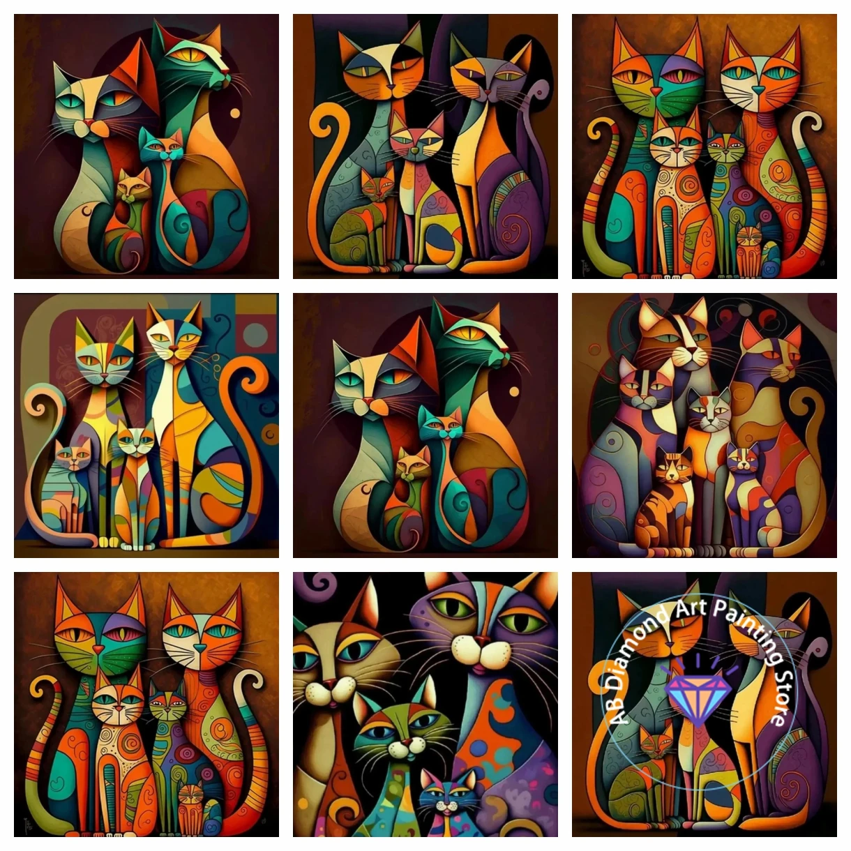 Abstract Colorful Cat AB Diamond Painting Kit 5D DIY Diamond Embroidery Cross Stitch Handmade Art Gift Crafts Home Decor Gift
Abstract Colorful Cat AB Diamond Painting Kit 5D DIY Diamond Embroidery Cross Stitch Handmade Art Gift Crafts Home Decor Gift