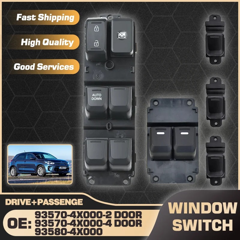 For Kia Rio UB QB MK3 Kia Pride 2011-2017 Electric Power Car Window Control Switch Panel 93570-4X000 93580-4X000 Car accessories
For Kia Rio UB QB MK3 Kia Pride 2011-2017 Electric Power Car Window Control Switch Panel 93570-4X000 93580-4X000 Car accessories
