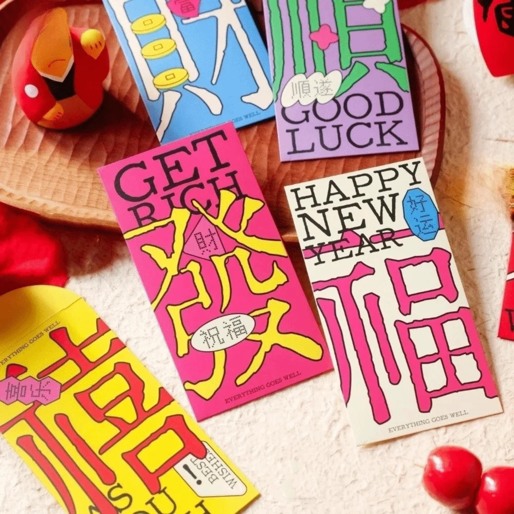 6pcs Horse Year Red Envelopes 6 Patterns Traditional Red Packets Blessing Characters Colorful Money Pockets Chinese New Year
6pcs Horse Year Red Envelopes 6 Patterns Traditional Red Packets Blessing Characters Colorful Money Pockets Chinese New Year