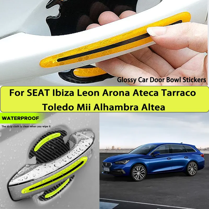 Reflective Car Stickers Car Door Handle For SEAT Ibiza Leon Arona Ateca Tarraco Toledo Mii Alhambra Altea
Reflective Car Stickers Car Door Handle For SEAT Ibiza Leon Arona Ateca Tarraco Toledo Mii Alhambra Altea