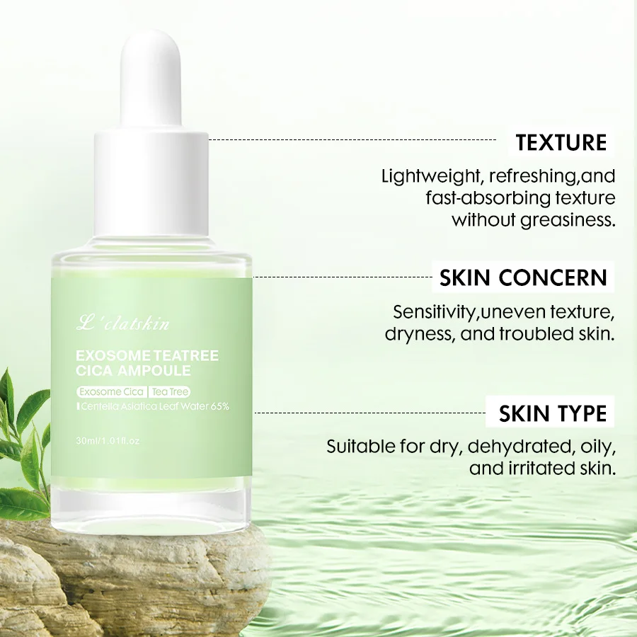 Самые продаваемые ампулы экзосома с эссенцией чайного дерева | Успокаивающая восстанавливающая сыворотка от прыщей | Уход за кожей лица для всех типов кожи
Самые продаваемые ампулы экзосома с эссенцией чайного дерева | Успокаивающая восстанавливающая сыворотка от прыщей | Уход за кожей лица для всех типов кожи