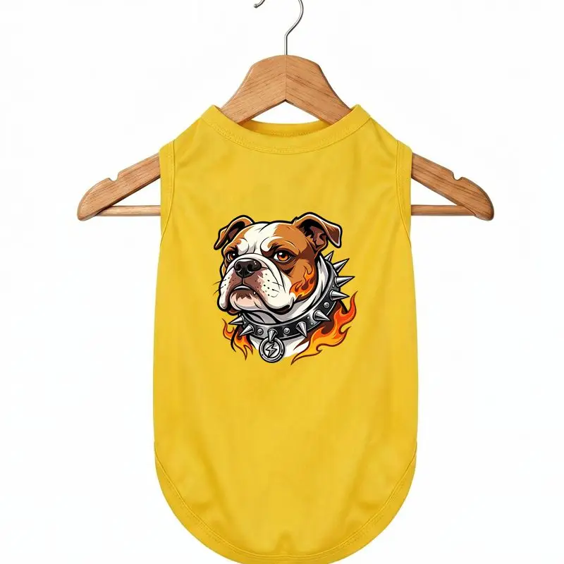 Cool Bulldog Flame Dog Vest Summer Breathable Quick Dry Pet T-shirt Small Medium Breed
Cool Bulldog Flame Dog Vest Summer Breathable Quick Dry Pet T-shirt Small Medium Breed