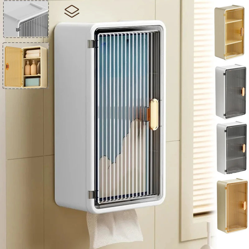 1PC Wall Mounted Makeup Storage Box Creative Wall Mounted Non Perforated Tissue Storage Box Multifunctional DurableStorage Rack
1PC Wall Mounted Makeup Storage Box Creative Wall Mounted Non Perforated Tissue Storage Box Multifunctional DurableStorage Rack