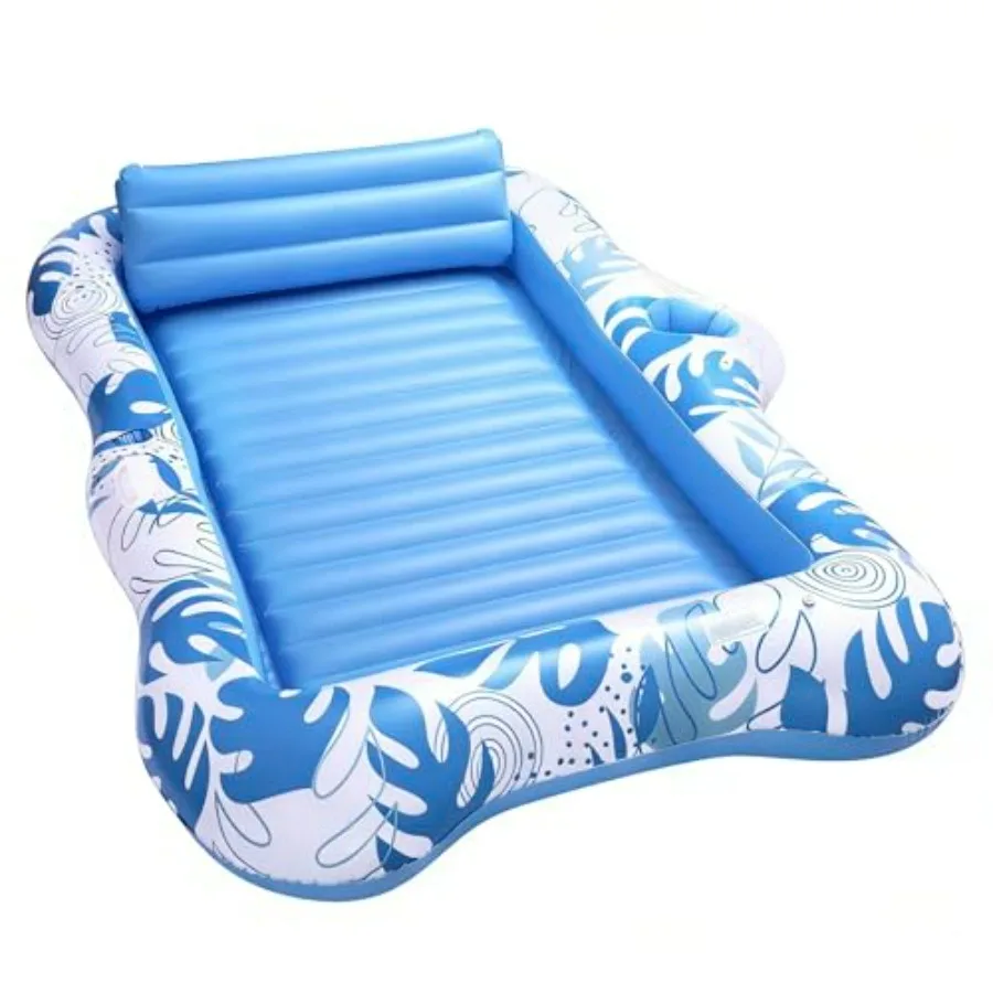 Inflatable Tanning Pool Lounger Float for 2 Person, Extra Large Floating Lounge Chair with Cup Holders, 2-in-1 Sunbathing Raft
Inflatable Tanning Pool Lounger Float for 2 Person, Extra Large Floating Lounge Chair with Cup Holders, 2-in-1 Sunbathing Raft