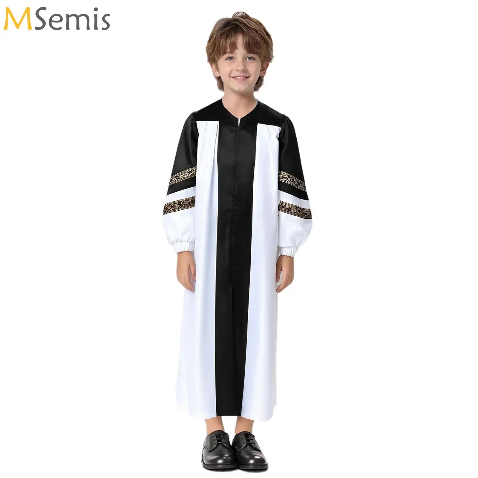 Teens Boys Girls Church Choir Robe Baptism Confirmation Officiant Costume Graduation Bachelor Gown Praise Dance Dress Robe
Teens Boys Girls Church Choir Robe Baptism Confirmation Officiant Costume Graduation Bachelor Gown Praise Dance Dress Robe