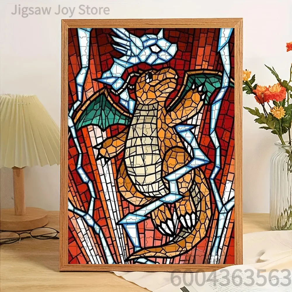 Paper Jigsaw Puzzle Dragonite Stained Glass Style Artwork Brain Teaser
Paper Jigsaw Puzzle Dragonite Stained Glass Style Artwork Brain Teaser