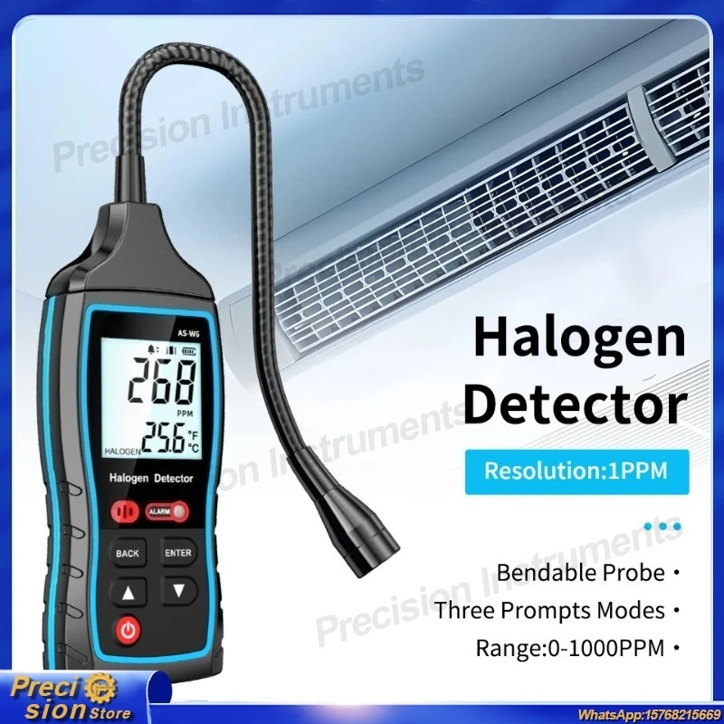Digital Halogen Gas Detector for HVAC Refrigeration Systems R22 R32 R134a Leak Testing Tool Air Conditioning Maintenance
Digital Halogen Gas Detector for HVAC Refrigeration Systems R22 R32 R134a Leak Testing Tool Air Conditioning Maintenance