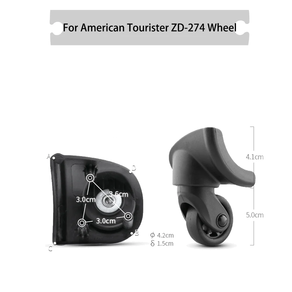For American Tourister ZD-274 Universal Wheel Black Suitcase Rotating Silent Smooth Shock Absorbing Wheel Accessories Wheels
For American Tourister ZD-274 Universal Wheel Black Suitcase Rotating Silent Smooth Shock Absorbing Wheel Accessories Wheels
