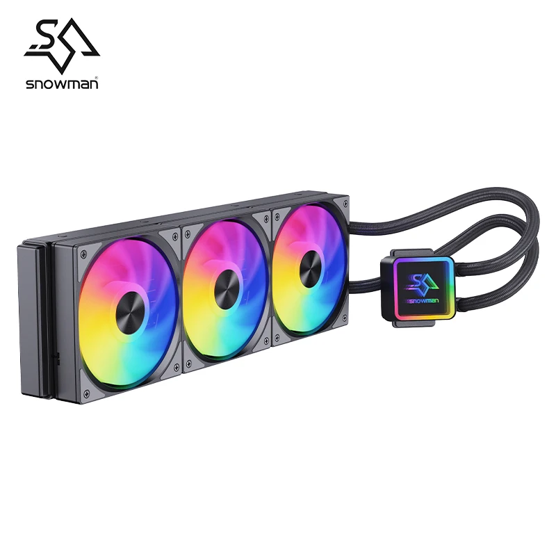 SNOWMAN KS360 AIO CPU Cooler PC ARGB Fans Quiet 360mm aio cpu coolers liquid Intel LGA1851 1700 2011 1200 1151 X99 AMD AM5 AM4
SNOWMAN KS360 AIO CPU Cooler PC ARGB Fans Quiet 360mm aio cpu coolers liquid Intel LGA1851 1700 2011 1200 1151 X99 AMD AM5 AM4