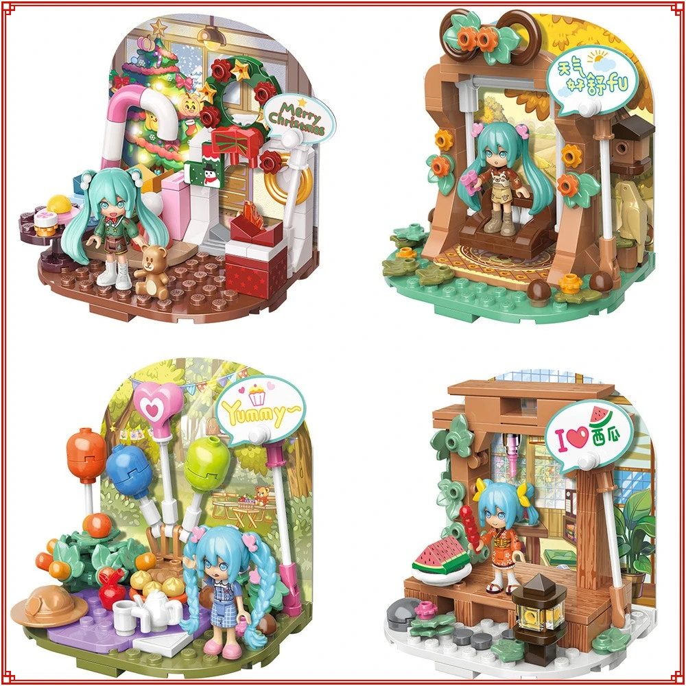 Keeppley Hatsune Miku Four Season Cute and Funny Series Building Blocks Desktop Assembly Model Ornament Children's Holiday Gifts
Keeppley Hatsune Miku Four Season Cute and Funny Series Building Blocks Desktop Assembly Model Ornament Children's Holiday Gifts