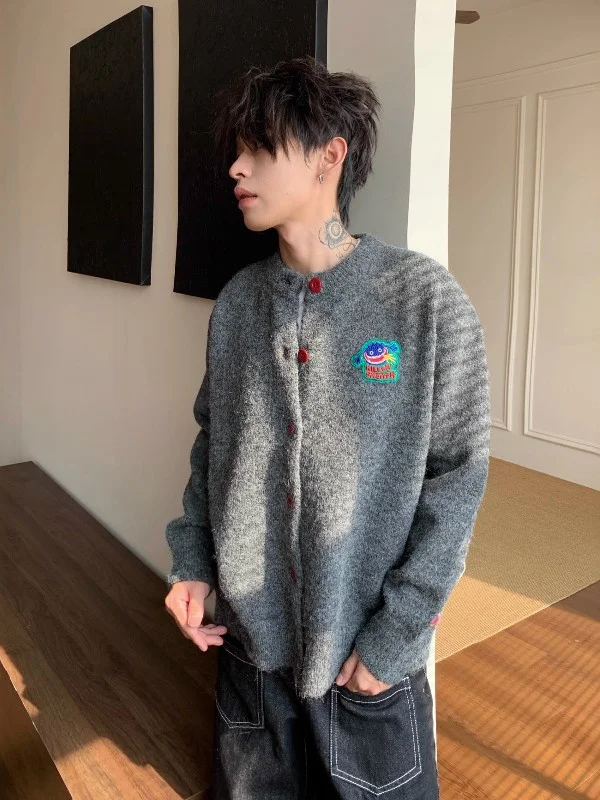 Early Autumn American Contrast Color Button Cartoon Embroidery Long Sve round Ne Knitted Open Cardigan Sweater Jaet
Early Autumn American Contrast Color Button Cartoon Embroidery Long Sve round Ne Knitted Open Cardigan Sweater Jaet