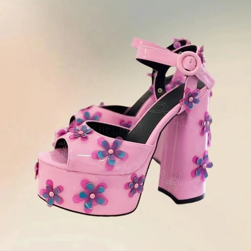 Sequins Flower Pink Peep Toe Platform Sandals Buckle Strap Women Shoes Chunky High Heels Party Dating 2026 Zapatos Para Mujere
Sequins Flower Pink Peep Toe Platform Sandals Buckle Strap Women Shoes Chunky High Heels Party Dating 2026 Zapatos Para Mujere