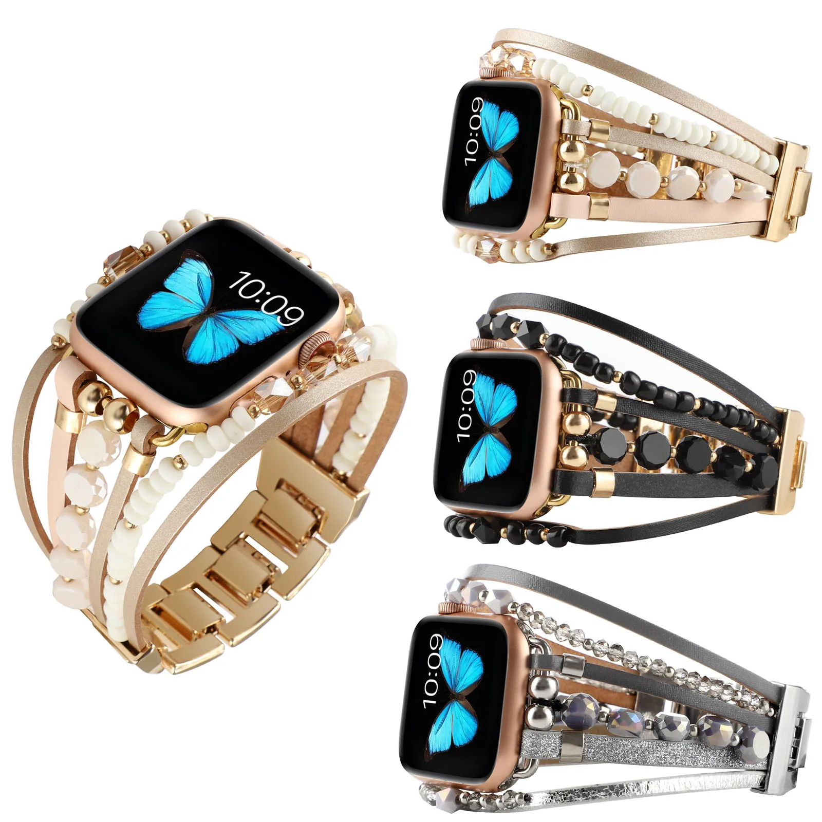 Women Jewelry Beads Strap For Apple Watch Ultra Band 49mm 44 45mm 40 41mm Belt Bracelet For iWatch Series 8 7 se 6 5 4 Wristband
Women Jewelry Beads Strap For Apple Watch Ultra Band 49mm 44 45mm 40 41mm Belt Bracelet For iWatch Series 8 7 se 6 5 4 Wristband