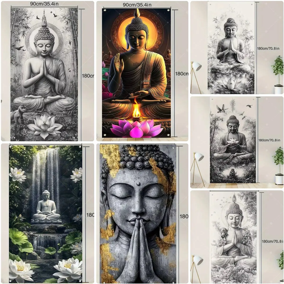 Spiritual Meditation Buddha Zen Buddha Statue Decorations Backdrop Lotus Flower Bamboo Art Room Bedroom Yoga Studio Decor Props
Spiritual Meditation Buddha Zen Buddha Statue Decorations Backdrop Lotus Flower Bamboo Art Room Bedroom Yoga Studio Decor Props