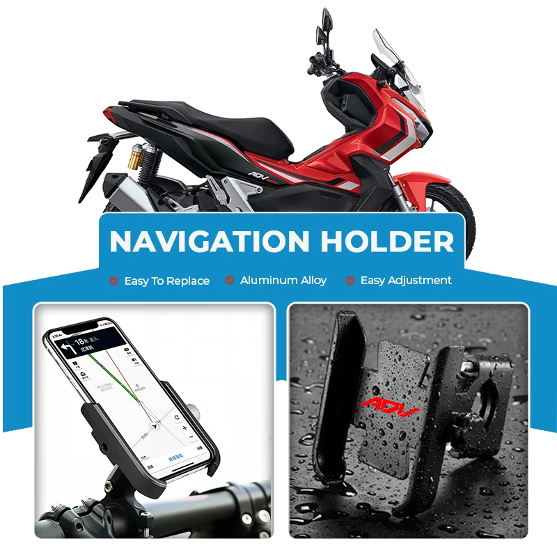 Alloy Motorcycle Cell Phone Support Bracket Mirror Mount Navigation Stand For ADV PCX GPS PCX125 ADV 350 ADV150 ADV350 ADV250
Alloy Motorcycle Cell Phone Support Bracket Mirror Mount Navigation Stand For ADV PCX GPS PCX125 ADV 350 ADV150 ADV350 ADV250