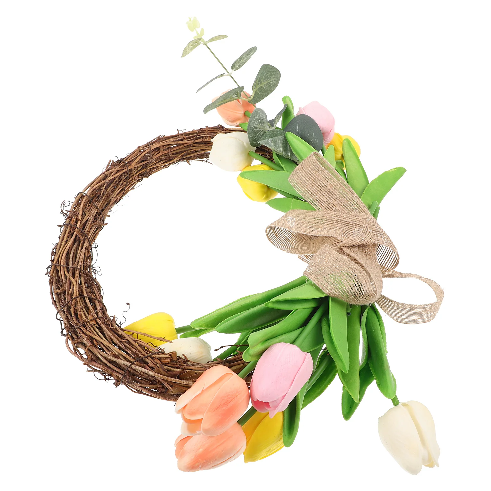 Rustic Flower Wreath Easter Front Door Decor Vine Structure Realistic Leaves Bright Color Hanging Garland
Rustic Flower Wreath Easter Front Door Decor Vine Structure Realistic Leaves Bright Color Hanging Garland