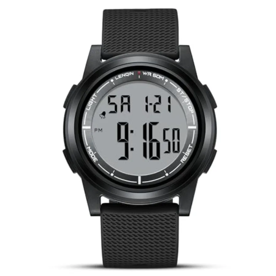 HANPOSH Mens Digital Watch Ultra Thin Minimalist Sports Waterproof Outdoor LED Screen Large Face Wrist Watches for Men with Bac
HANPOSH Mens Digital Watch Ultra Thin Minimalist Sports Waterproof Outdoor LED Screen Large Face Wrist Watches for Men with Bac