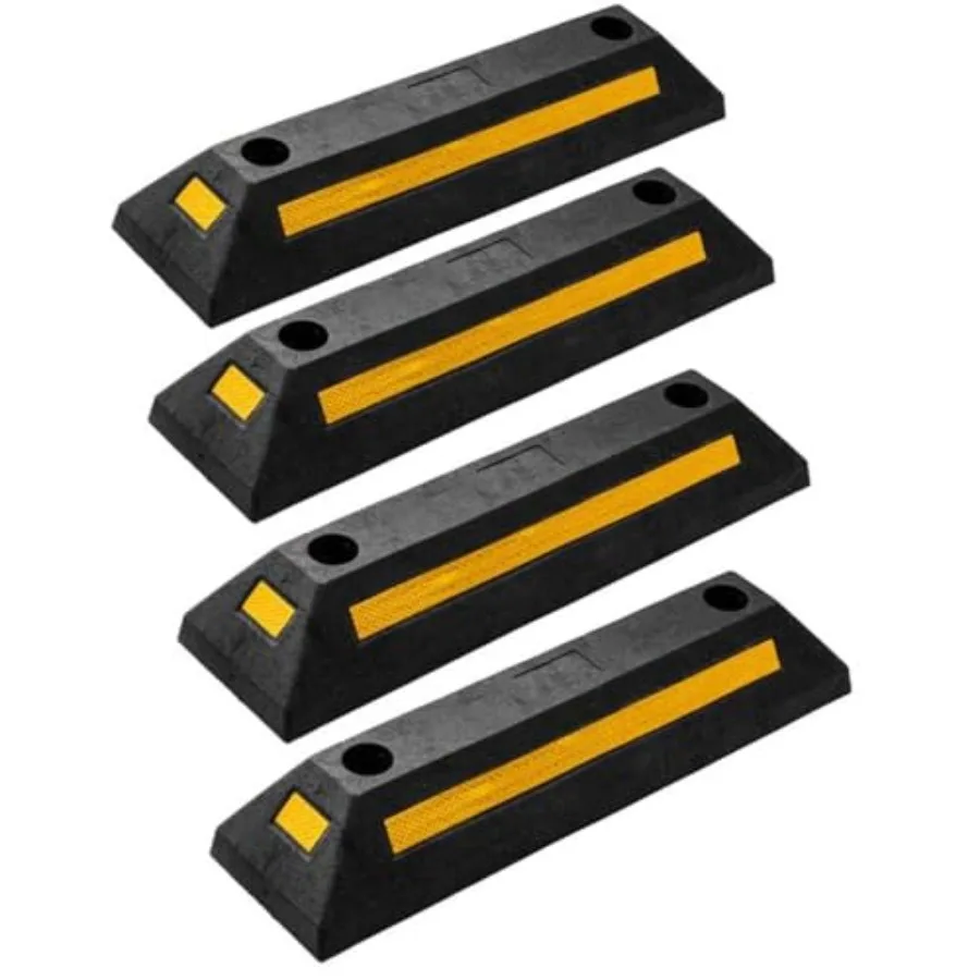 Heavy Duty Rubber Parking Guide -4 Pcs Premium Quality Durable Car Garage Wheel Stopper Professional Grade Park with Reflective
Heavy Duty Rubber Parking Guide -4 Pcs Premium Quality Durable Car Garage Wheel Stopper Professional Grade Park with Reflective