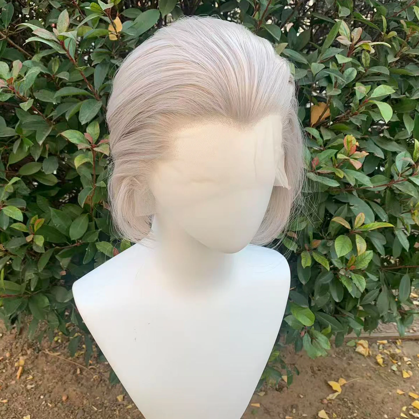 Short Bob Synthetic Wig for Men Widow‘s Peak 13×4 Lace Front Wigs Light Gray Straight Glueless Cosplay Wig Natural Hairline
Short Bob Synthetic Wig for Men Widow‘s Peak 13×4 Lace Front Wigs Light Gray Straight Glueless Cosplay Wig Natural Hairline