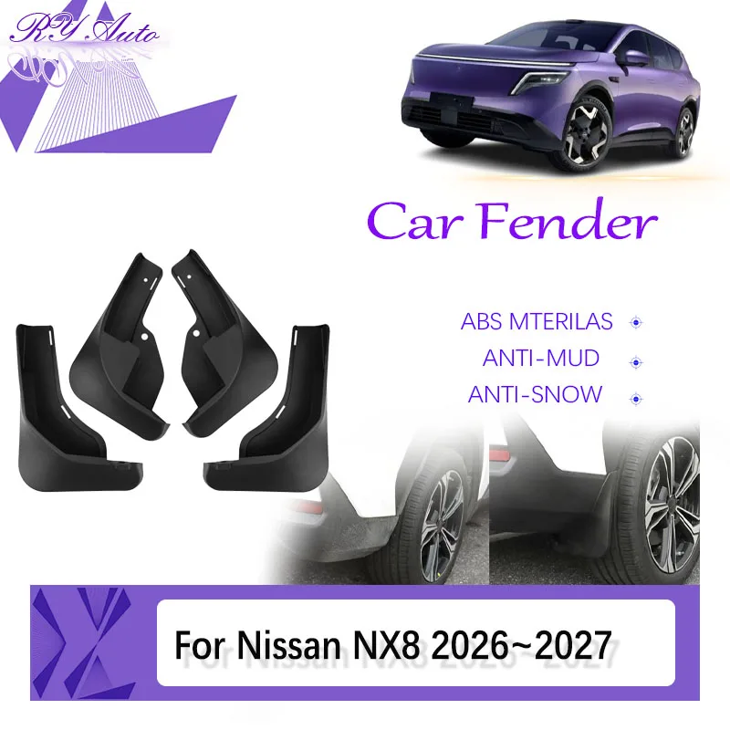 Car Mud Fenders For Nissan NX8 EV EREV 2026 2027 Anti-splash Mudguard Door Mud Guard Mudflap Flap Exterior Part Auto Accessories
Car Mud Fenders For Nissan NX8 EV EREV 2026 2027 Anti-splash Mudguard Door Mud Guard Mudflap Flap Exterior Part Auto Accessories