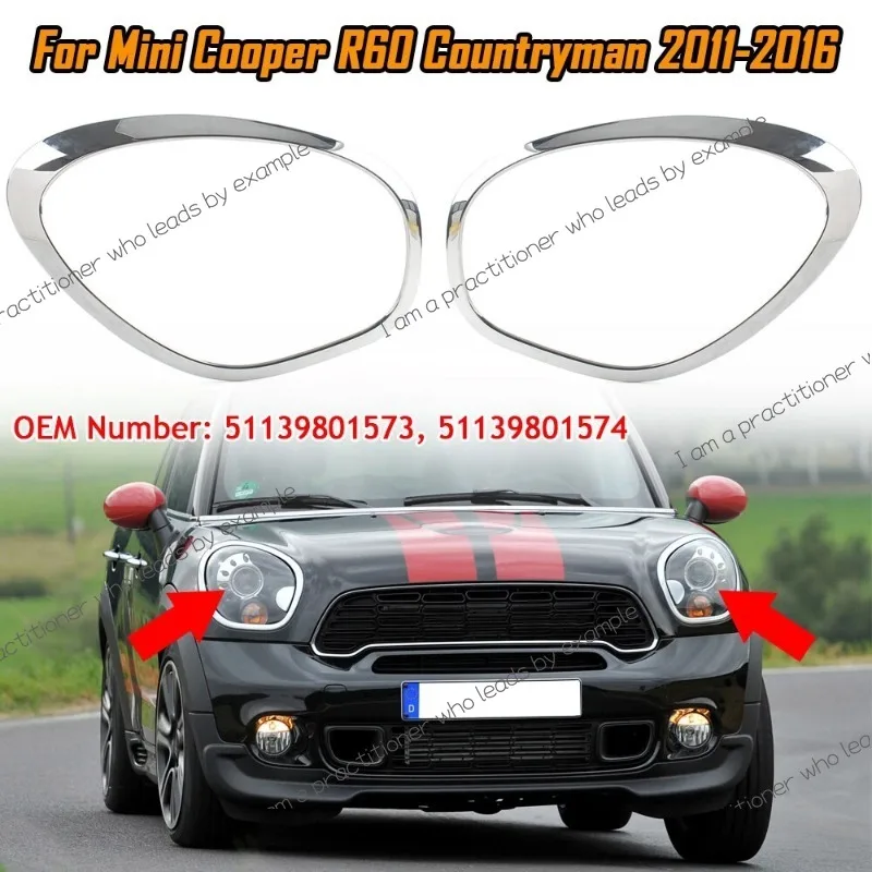 51139801573 51139801574 For 2011-2016 R60 R61 BMW MINI Cooper Countryman Paceman Headlight Trim Ring Bezel
51139801573 51139801574 For 2011-2016 R60 R61 BMW MINI Cooper Countryman Paceman Headlight Trim Ring Bezel