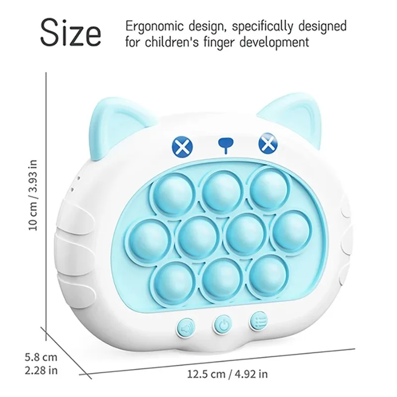 Anti-Anxiety Pop Push Bubble Electronic Game Machine - Calm Stress Relief Sensory Toy for Kids Adults
Anti-Anxiety Pop Push Bubble Electronic Game Machine - Calm Stress Relief Sensory Toy for Kids Adults