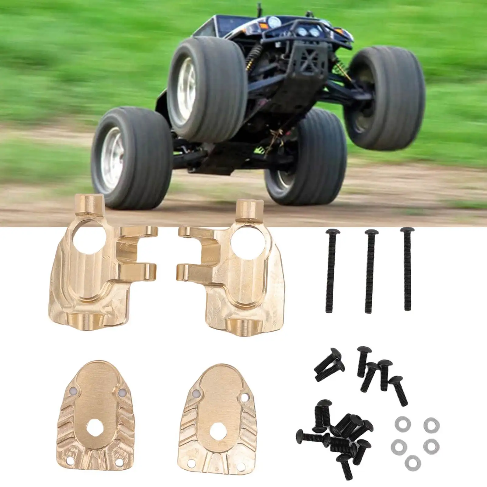 RC Steering Cup Components 1 Pair Steering Cups Replacement for Axial Gilamon 1/8 Scale RC Car Brass Steering Cup Components
RC Steering Cup Components 1 Pair Steering Cups Replacement for Axial Gilamon 1/8 Scale RC Car Brass Steering Cup Components