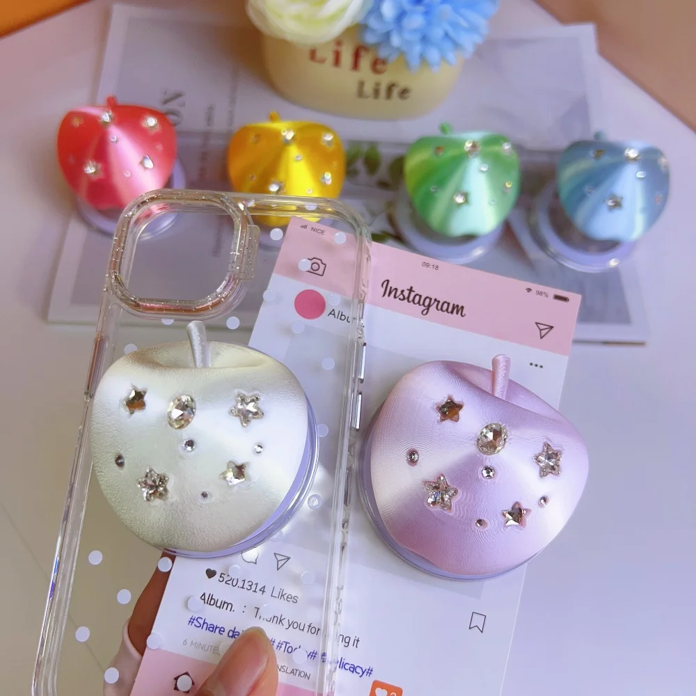 Korean Cute Sparkling Diamond 3D Fruit Phone Stand For IPhone18 17 Samsung Universal For MagSafe Collapsible Holder Bracket
Korean Cute Sparkling Diamond 3D Fruit Phone Stand For IPhone18 17 Samsung Universal For MagSafe Collapsible Holder Bracket