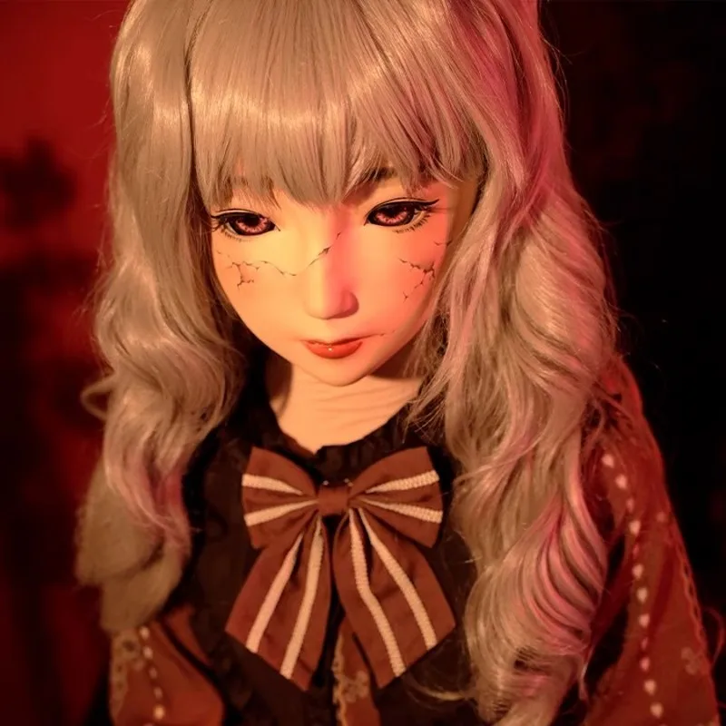 Female Sweet Girl Resin Half Head OR Kigurumi BJD Eyes Crossdress Cosplay Japanese Anime Role Lolita Mask With Eyes And Wig
Female Sweet Girl Resin Half Head OR Kigurumi BJD Eyes Crossdress Cosplay Japanese Anime Role Lolita Mask With Eyes And Wig